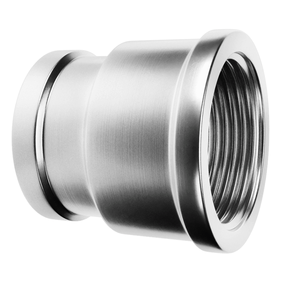 LUVA REDUÇÃO 3/4" X 1/2" CROMADA