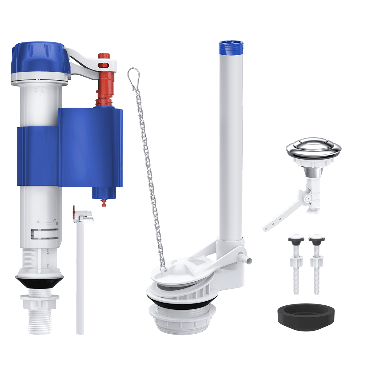 CONJUNTO COMPLETO PARA CAIXAS ACOPLADAS COM ACIONAMENTO SUPERIOR