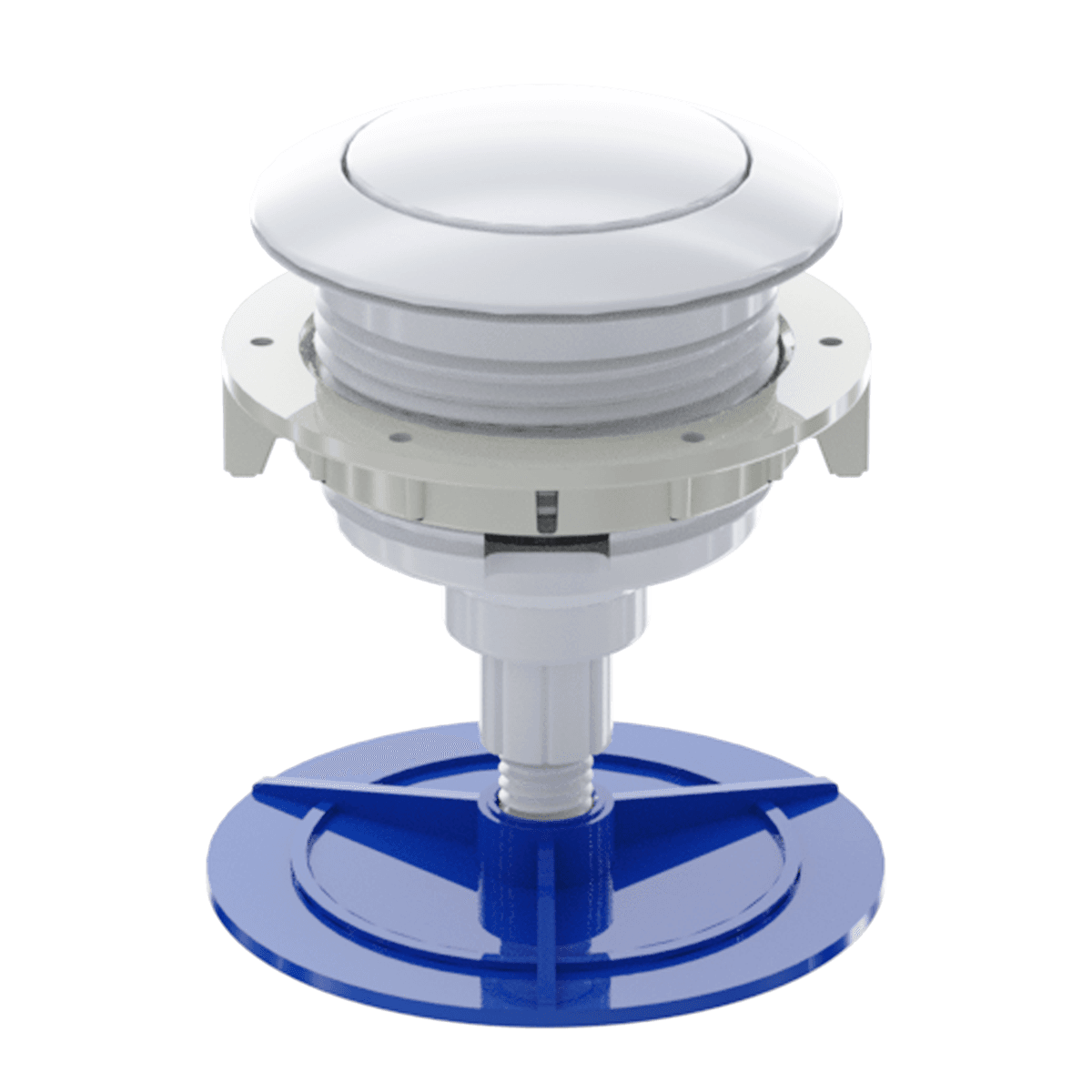 BOTÃO BRANCO PARA CAIXA ACOPLADA ACIONAMENTO SUPERIOR 38 mm (PARA CASTELO)