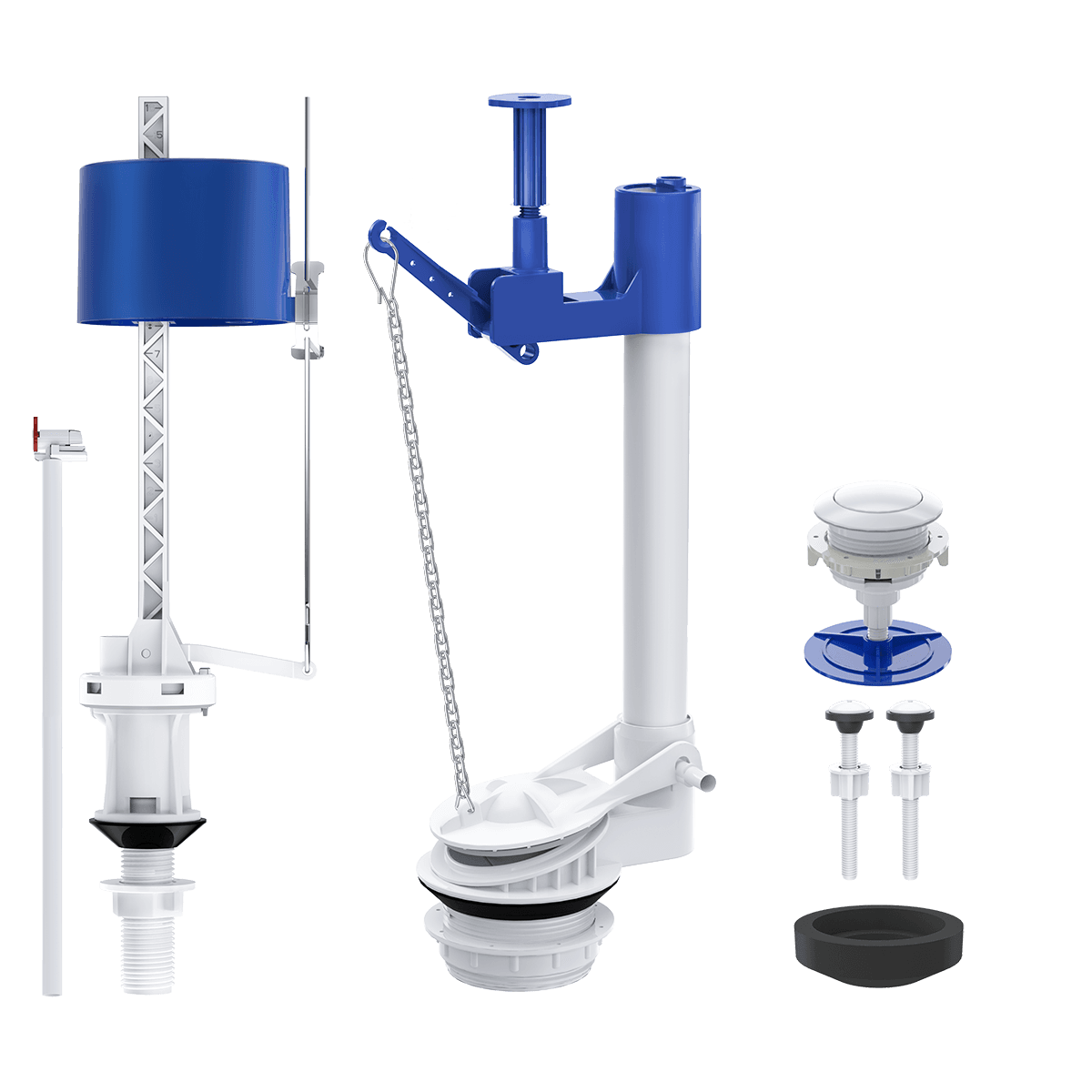 CONJUNTO COMPLETO PARA CAIXAS ACOPLADAS - COMBO